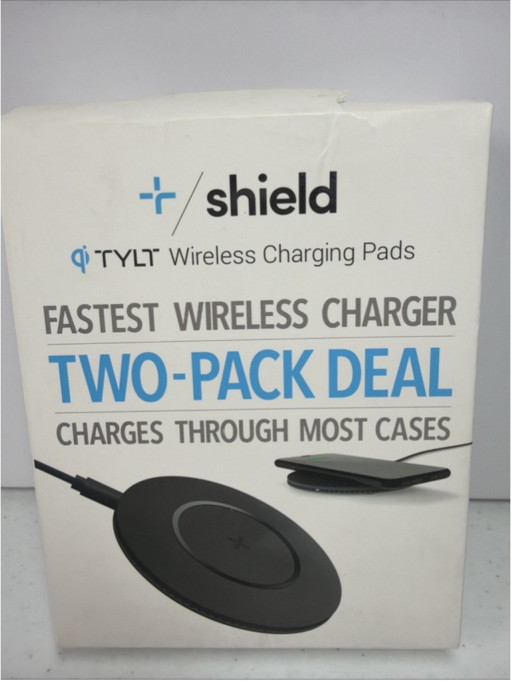 TYLT Shield 10W Slim Fastest TWO Pack Wireless Charging Pads for iPhone Galaxy